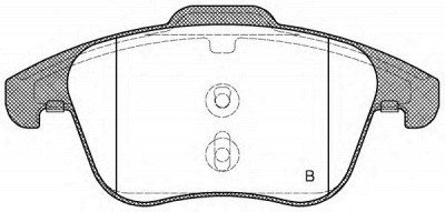 OPEN PARTS bpa121911 -  Комплект тормозных колодок, дисковый тормоз